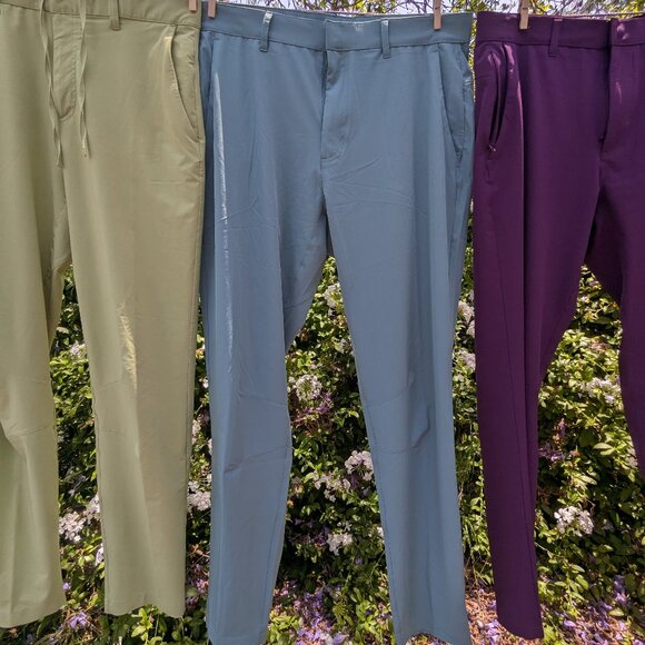 Fabletics "The Only" 4-way Stretch Pant, Powder Blue (rare color), 34 X 32 - Picture 1 of 16